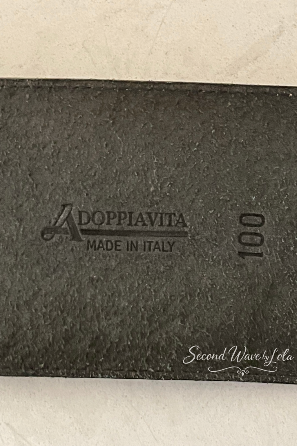Vintage Italian Statement Belt – Doppiavita Leather & Pony Hair