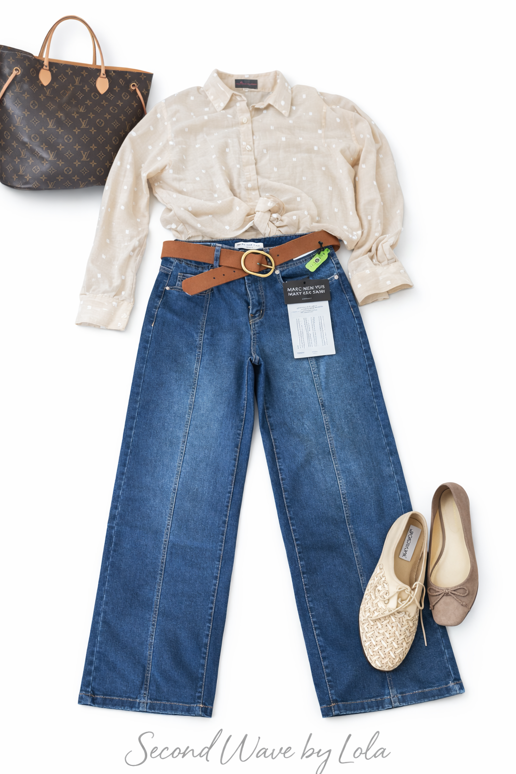 Marc New York High Rise Wide Leg Jeans – Size 6 – Dark Wash Denim