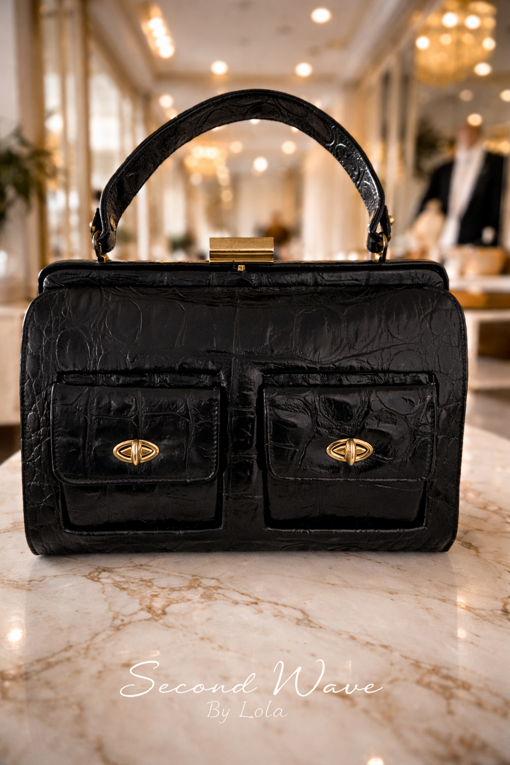 Vintage By Triangle New York Top Handle Bag