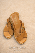 SOLD OUT! Lottini Genuine Leather Wedge Sandals – Made in Italy – Size 38