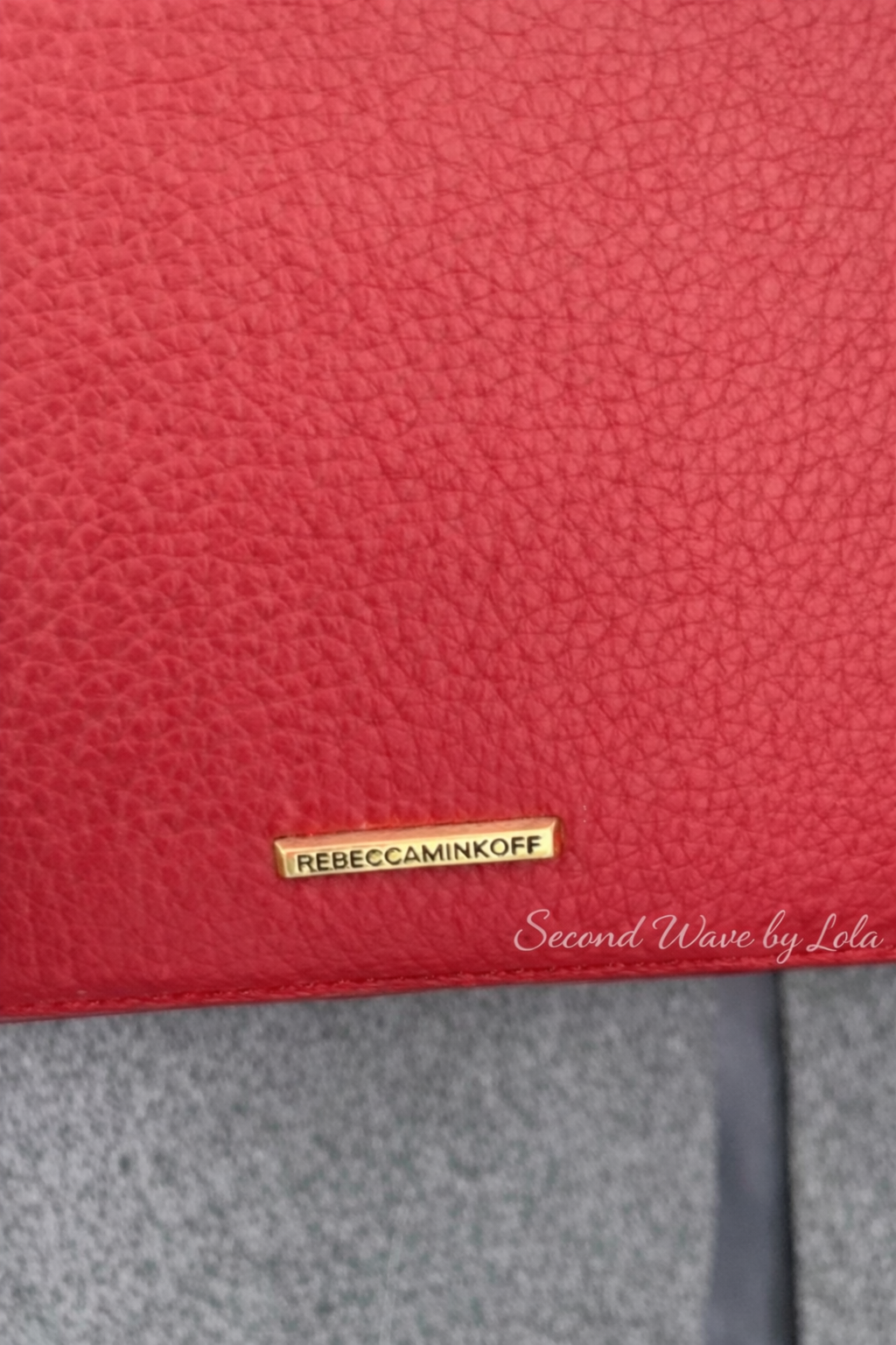 Rebecca Minkoff Genuine Red Leather Work / Laptop Crossbody Bag