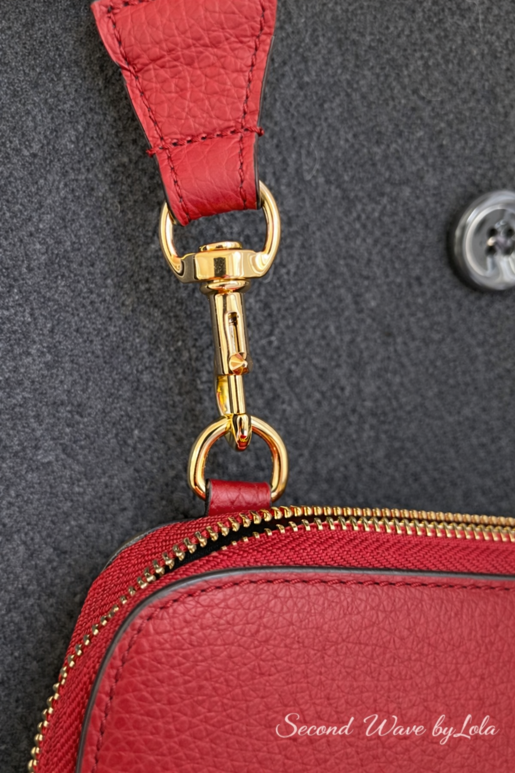 Rebecca Minkoff Genuine Red Leather Work / Laptop Crossbody Bag
