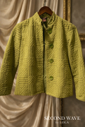 Multiples Quilted Patchwork Jacket –  Olive Petite Small